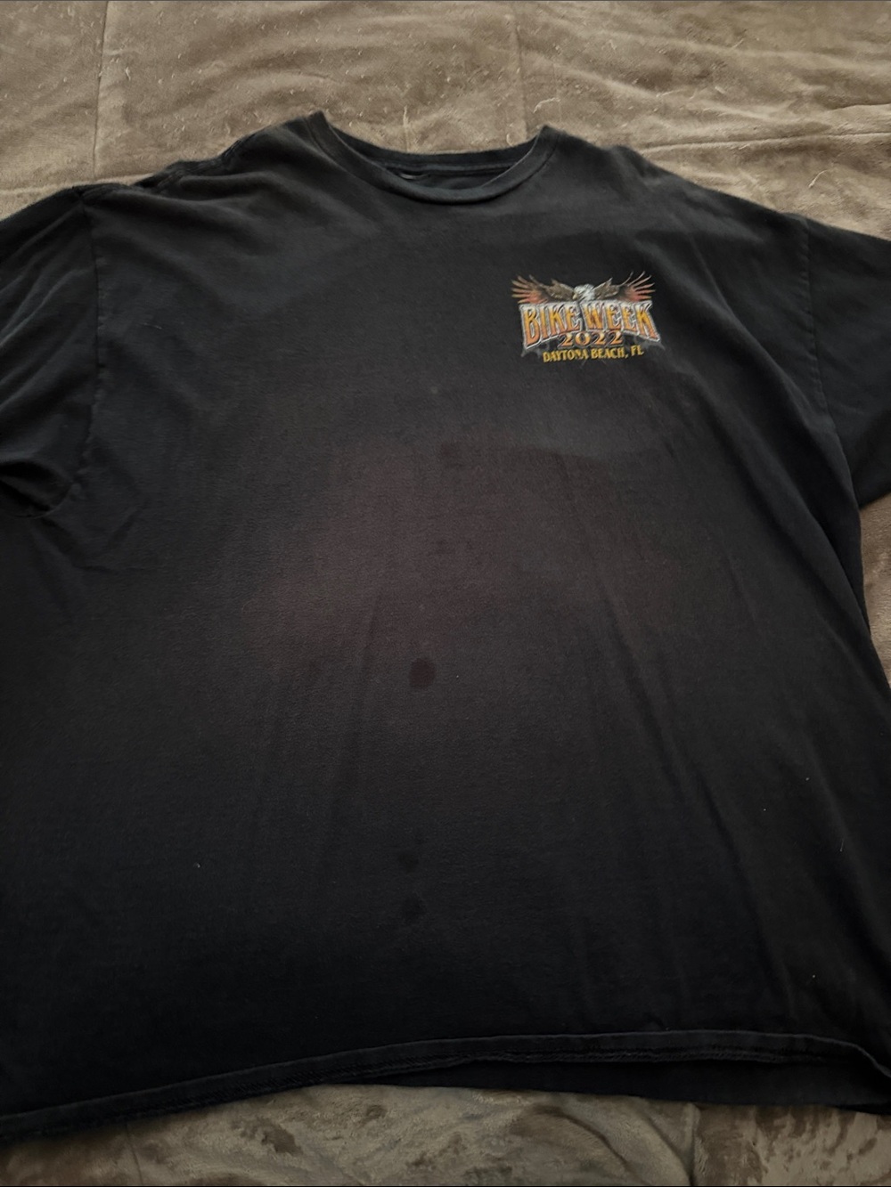 Gildan Black Short-Sleeve Bike Week Graphic Tee